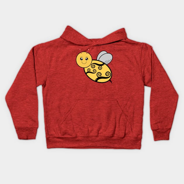 Bumble Bee Kids Hoodie by KellysKidsDesigns